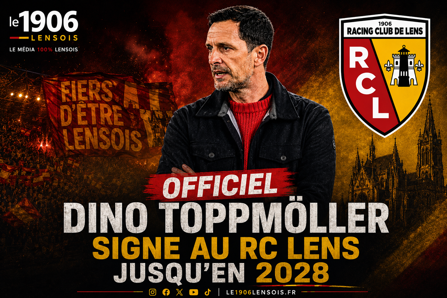 OFFICIEL : Dino Toppmöller signe au RC Lens jusqu’en 2028